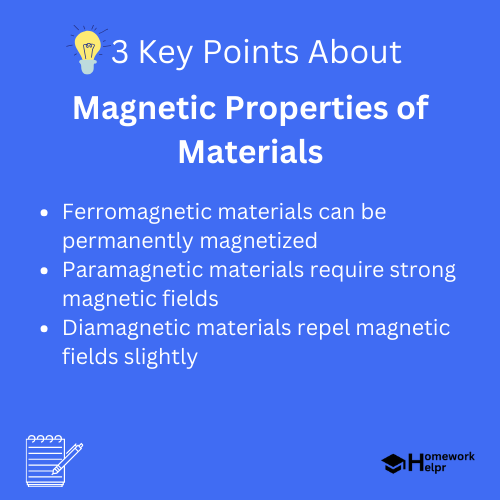 Magnetic Properties of Materials