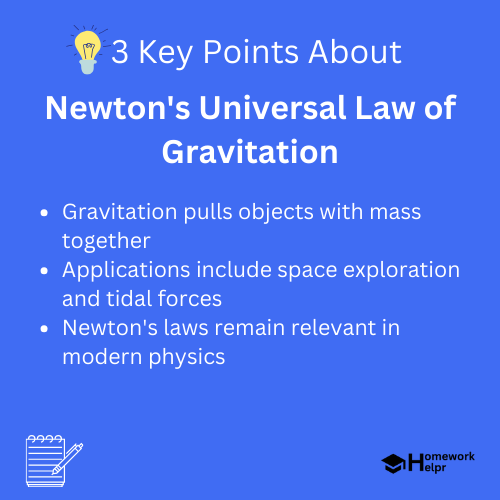 Newton’s Universal Law of Gravitation