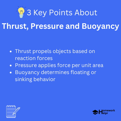 Thrust, Pressure and Buoyancy