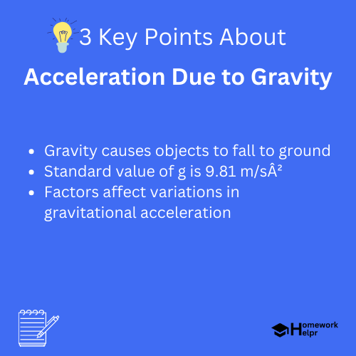 Acceleration Due to Gravity