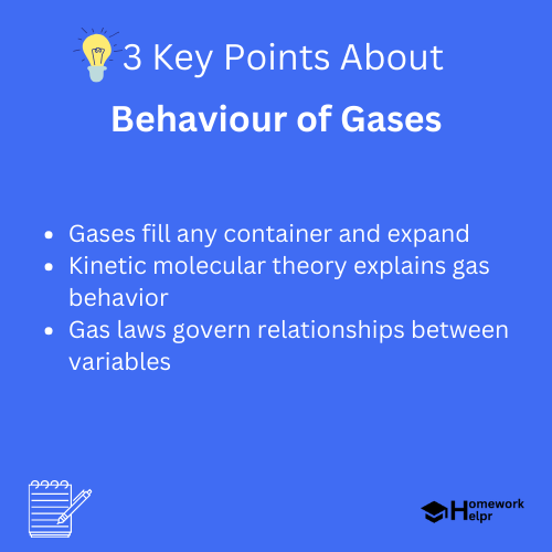 Behaviour of Gases