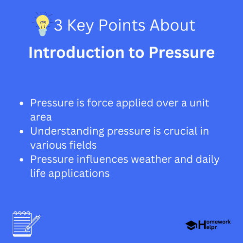 Introduction to Pressure