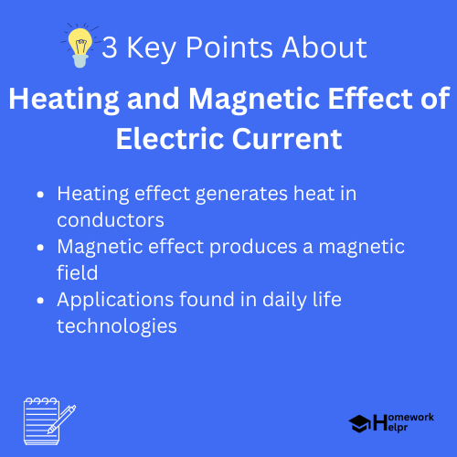 Heating and Magnetic Effect of Electric Current