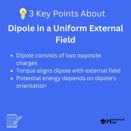 Dipole in a Uniform External Field