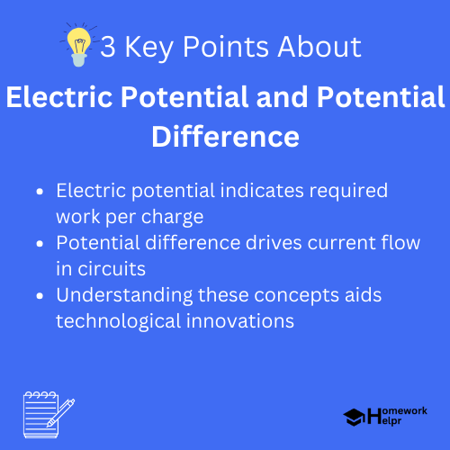 Electric Potential and Potential Difference