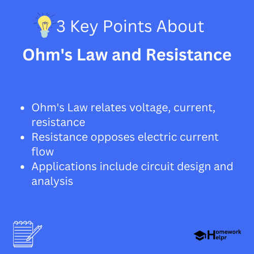 Ohm’s Law and Resistance