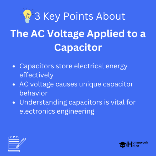 The AC Voltage Applied to a Capacitor