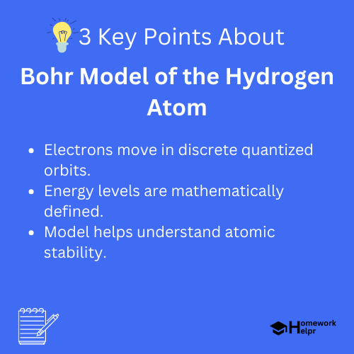 Bohr Model of the Hydrogen Atom