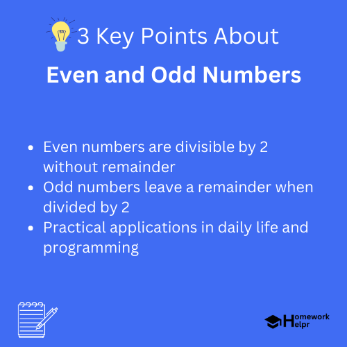 Even and Odd Numbers