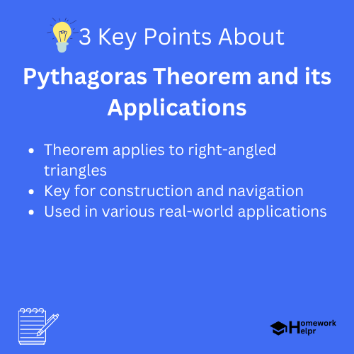 Pythagoras Theorem and its Applications