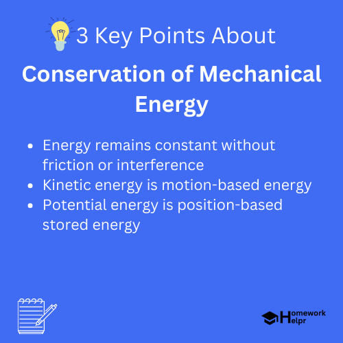 Conservation of Mechanical Energy