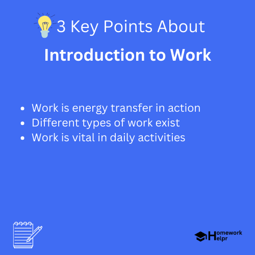 Introduction to Work