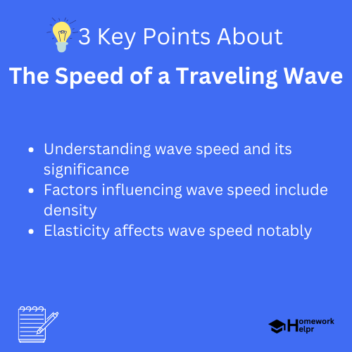 The Speed of a Traveling Wave