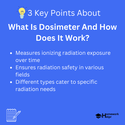 What Is Dosimeter And How Does It Work