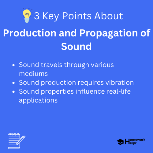 Production and Propagation of Sound