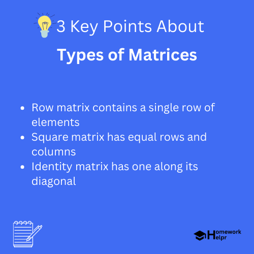 Types of Matrices