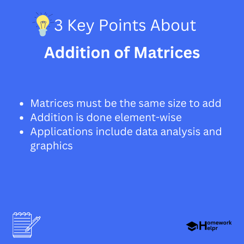 Addition of Matrices