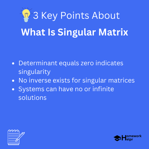 What Is Singular Matrix