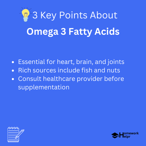 Omega 3 Fatty Acids