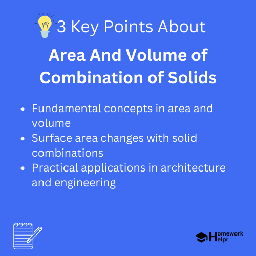 Area And Volume of Combination of Solids