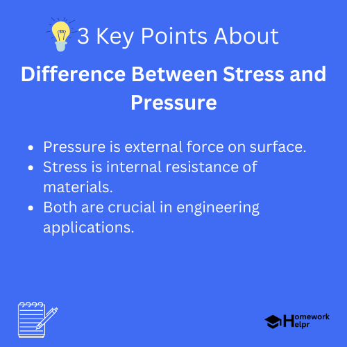 Difference Between Stress and Pressure