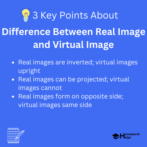 Difference Between Real Image and Virtual Image