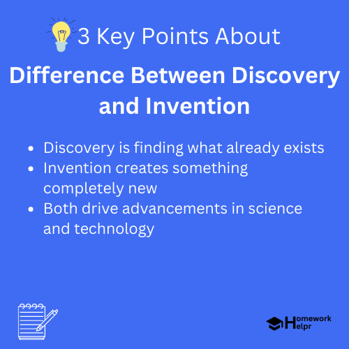 Difference Between Discovery and Invention