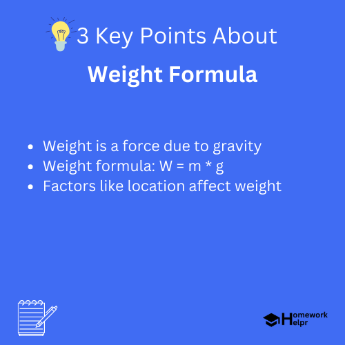 Weight Formula