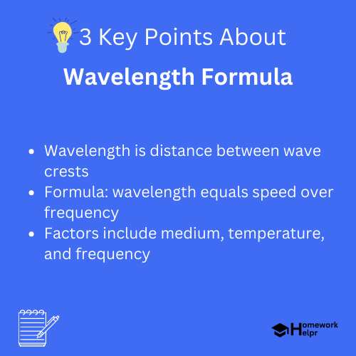 Wavelength Formula