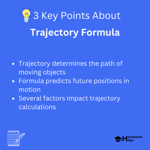 Trajectory Formula