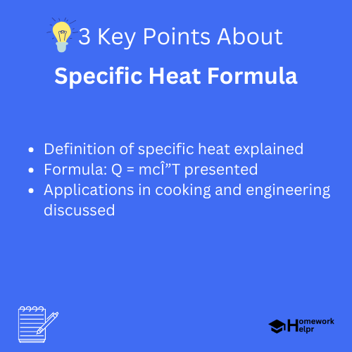 Specific Heat Formula