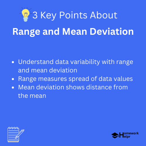 Range and Mean Deviation