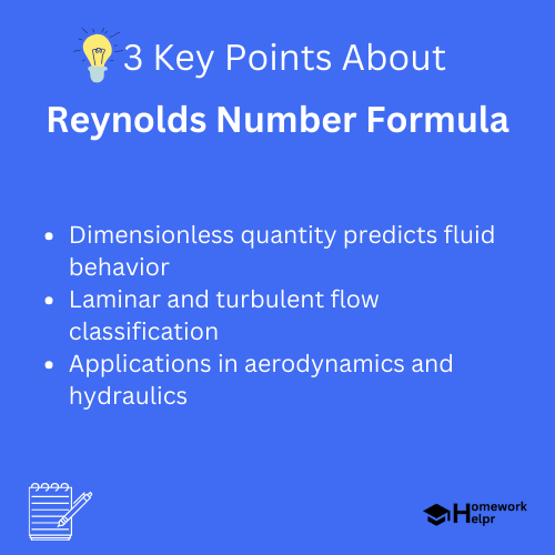 Reynolds Number Formula