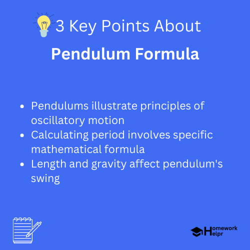 Pendulum Formula