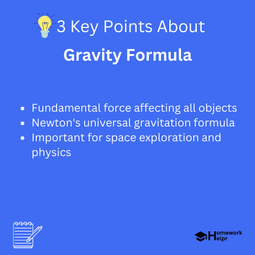 Gravity Formula