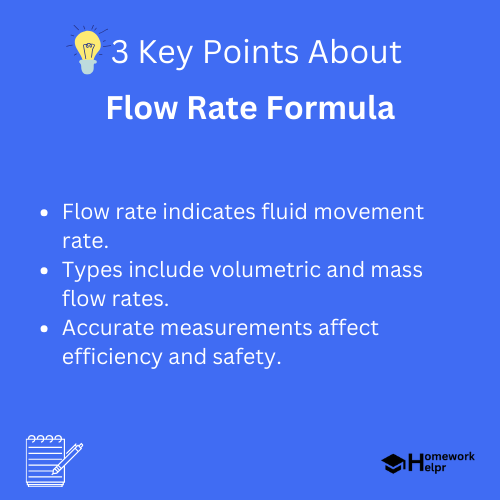 Flow Rate Formula