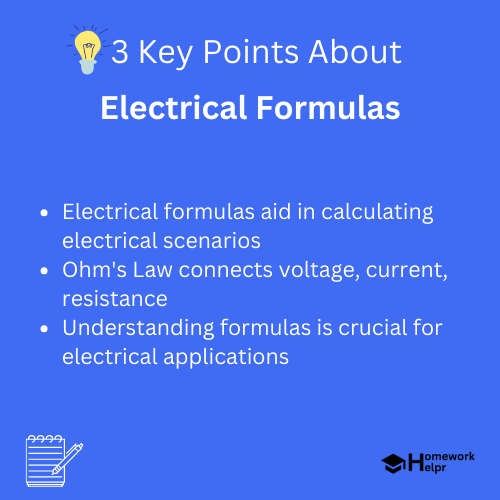 Electrical Formulas