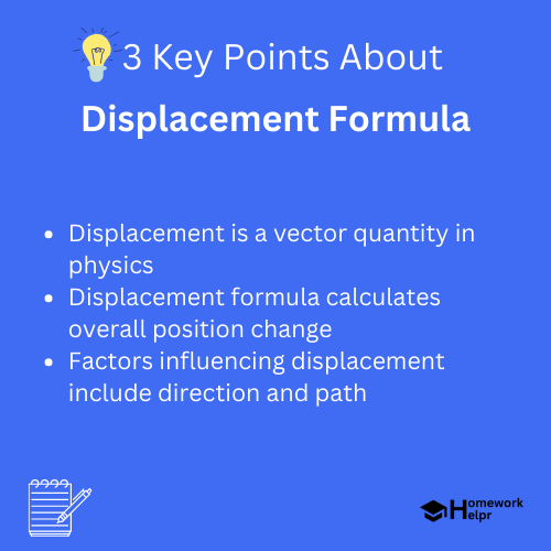 Displacement Formula