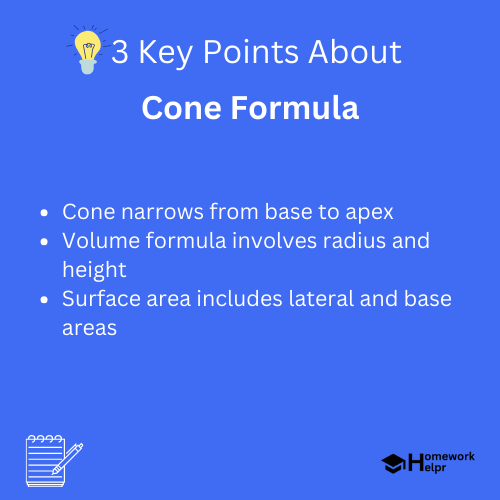 Cone Formula