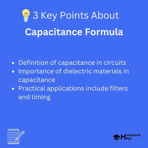 Capacitance Formula