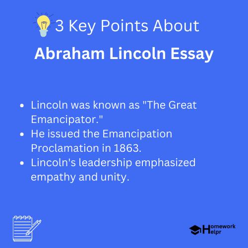 Abraham Lincoln Essay for Students and Children