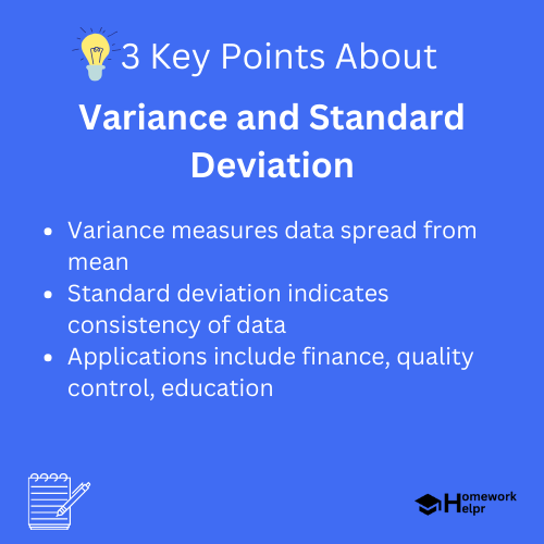 Variance and Standard Deviation