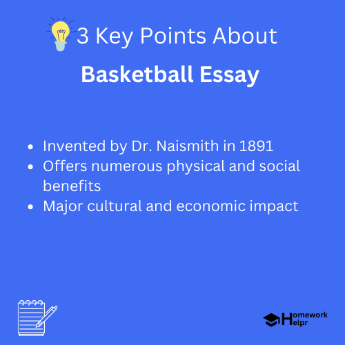 Basketball Essay for Students and Children