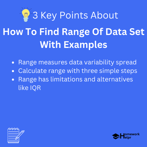 How To Find Range Of Data Set With Examples