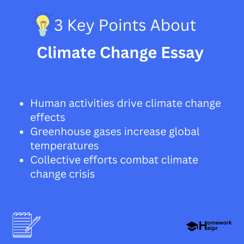 Climate Change Essay for Students and Children