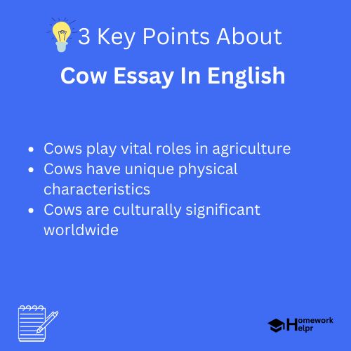 Cow Essay In English for Students and Children