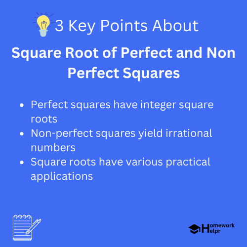 Square Root of Perfect and Non Perfect Squares