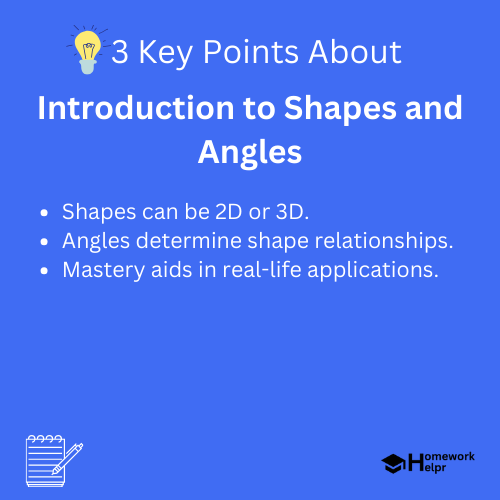 Introduction to Shapes and Angles