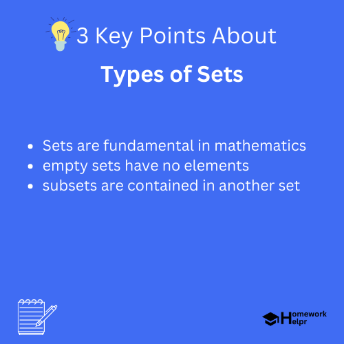 Types of Sets