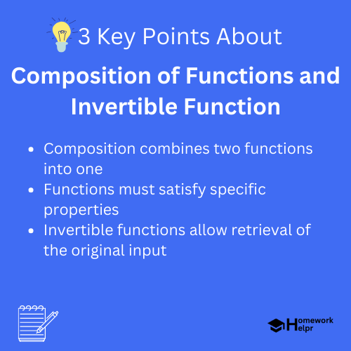 Composition of Functions and Invertible Function